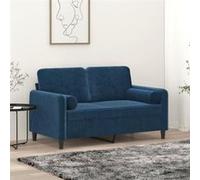 VidaXL Coussins décoratifs Ø15x50 cm - Bleu