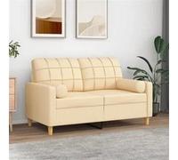 VidaXL Coussins Décoratifs Crème
