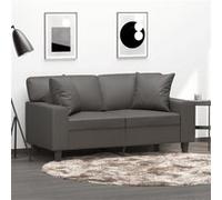 vidaXL Coussins décoratifs - Lot de 2 - Gris