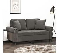 vidaXL Coussins Décoratifs Gris Foncé 40x40 cm