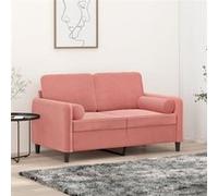 vidaXL Lot de 2 Coussins Décoratifs, Oreillers de Balcon, Coussins de Sièges Patio Jardinage Jardin Terrasse Extérieur, Rose Velours