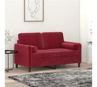 vidaXL Coussins Décoratifs Rouge Bordeaux