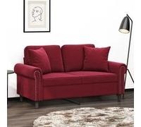 vidaXL Coussins Rouge bordeaux