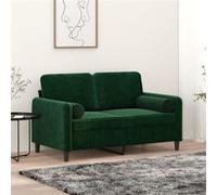 vidaXL Coussins décoratifs - Vert foncé