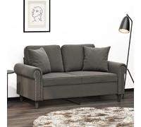 vidaXL Coussins Décoratifs Gris Foncé 40x40 cm