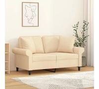 vidaXL Coussins décoratifs lot de 2 Crème