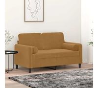 vidaXL Coussins Décoratifs Lot de 2 Marron