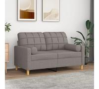 vidaXL Coussins Décoratifs - Taupe