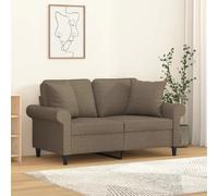 vidaXL Coussins Décoratifs Taupe 40 cm