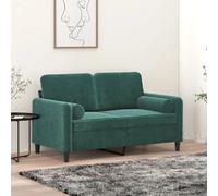 vidaXL Coussins décoratifs - Vert foncé