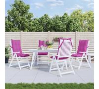 vidaXL Coussins haut dossier lot de 4 - Rose