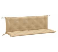 vidaXL Coussins pour banc de jardin, lot de 2, mélange de couleurs beige, 150x50x7 cm, tissu