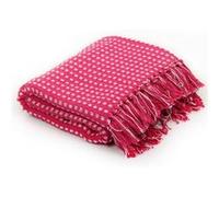 vidaXL Couverture coton à carreaux 160x210 cm Rose245334 Rose G