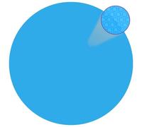 vidaXL Bâche de Piscine Bleue Ronde en PE 549 cm