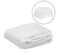 vidaXL Couverture de Remplacement de Serre Housse de Rechange de Serre Filet d'Ombrage Tissu pour Maison de Plantes (9 m²) 3x3x2 cm Transparent