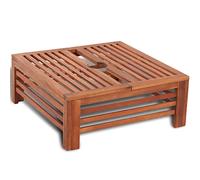 vidaXL Revêtement en bois pour pied de parasol Acacia massif 62 x 62 x 25 cm Marron