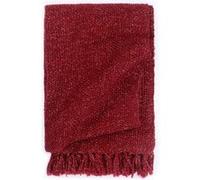 vidaXL Couverture en lurex 220 x 250 cm Bordeaux Rouge