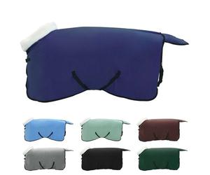 Vidaxl Couverture Équine Bleu Marine 105 Cm Fleece Polaire