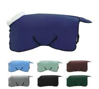 Vidaxl Couverture Équine Bleu Marine 115 Cm Fleece Polaire