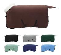 Vidaxl Couverture Équine Brun Foncé Complet 125 Cm Fleece Polaire