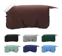 Vidaxl Couverture Équine Brun Foncé Complet 95 Cm Fleece Polaire