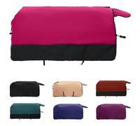 Vidaxl Couverture Équine Rose Et Noir 125 Cm Polyester