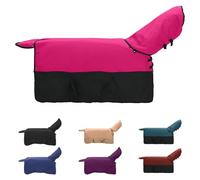Vidaxl Couverture Équine Rose Et Noir 145 Cm Polyester