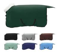 Vidaxl Couverture Équine Vert Foncé Complet 145 Cm Fleece Polaire