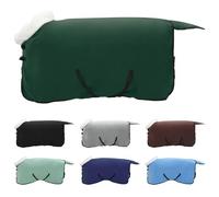 Vidaxl Couverture Équine Vert Foncé Complet 85 Cm Fleece Polaire