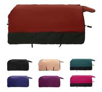 Vidaxl Couverture Équine Vert Foncé Et Noir 155 Cm Polyester