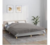 vidaXL Couverture lestée avec housse Gris 200x200 cm 13 kg Tissu