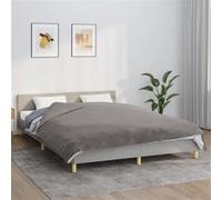 Couverture lestée avec housse Gris 200x200 cm 9 kg Tissu350832