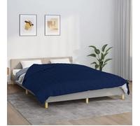 vidaXL Couverture lestée Bleu 200x200 cm 9 kg Tissu 350742