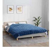 vidaXL Couverture lestée Bleu 200x220 cm 9 kg Tissu