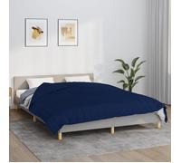 vidaXL Couverture lestée Bleu 220 x 240 cm 11 kg Tissu