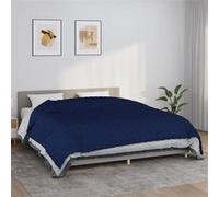 Vidaxl Couverture Lestée Bleu 220x260 Cm 11 Kg Tissu