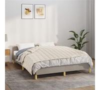 vidaXL Couverture lestée Crème clair 140x200 cm 10 kg Tissu