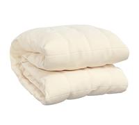 vidaXL Couverture lestée Crème clair 152x203 cm 7 kg Tissu