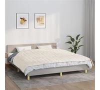 vidaXL Couverture lestée Crème clair 155x220 cm 11 kg Tissu
