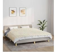 vidaXL Couverture lestée Crème clair 155x220 cm 7 kg Tissu 350812