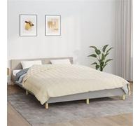 vidaXL Couverture lestée Crème clair 220x230 cm 15 kg Tissu3154881 Crème G