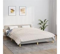 vidaXL Couverture lestée Crème clair 220x235 cm 15 kg Tissu350765 Crème G