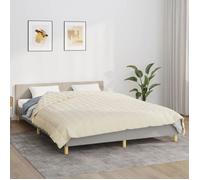 vidaXL Couverture lestée Crème clair 220x240 cm 11 kg Tissu