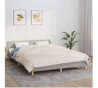 vidaXL Couverture lestée Crème clair 220x240 cm 15 kg Tissu