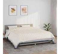 vidaXL Couverture lestée Tissu350767 Crème clair 220x260 cm 15 kg