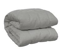 vidaXL Couverture lestée 200x220 cm 9 kg Gris Tissu