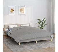vidaXL Couverture lestée Gris 200x230 cm 9 kg Tissu3154786 Gris G