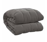 vidaXL Couverture lestée Grise 220x235 cm 11 kg Tissu, Couette apaisante, literie, pour l'anxiété