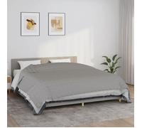 vidaXL Couverture lestée Gris 220x260 cm 15 kg Tissu, Couverture, Couverture Couette, Couverture apaisante, literie, Couverture lestée pour l'anxiété