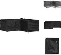 vidaXL Couverture pour meubles de jardin en L 12 oeillets 185x185x70 cm - Housses de protection pour meubles de jardin